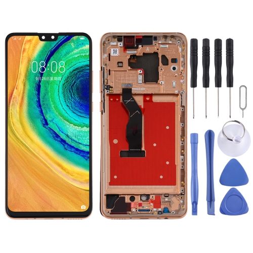 

LCD Screen and Digitizer Full Assembly with Frame for Huawei Mate 30(Orange)