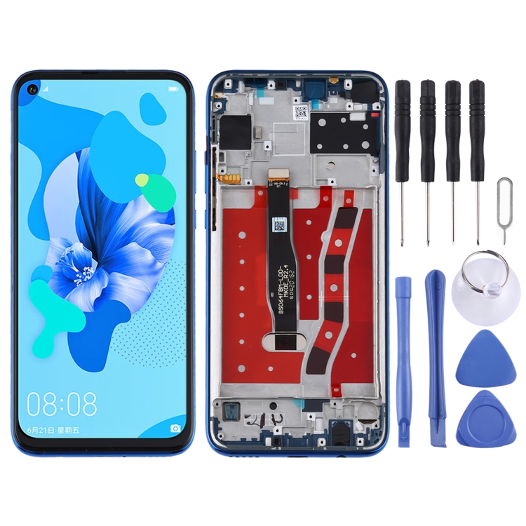 

LCD Screen and Digitizer Full Assembly with Frame for Huawei Nova 5i (Blue)