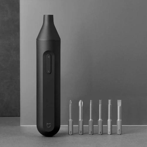 

Original Xiaomi Mijia Electric 1500mAh Rechargeable Integrated Manual Screwdriver with 6 PCS S2 Screwdriver Bits(Black)