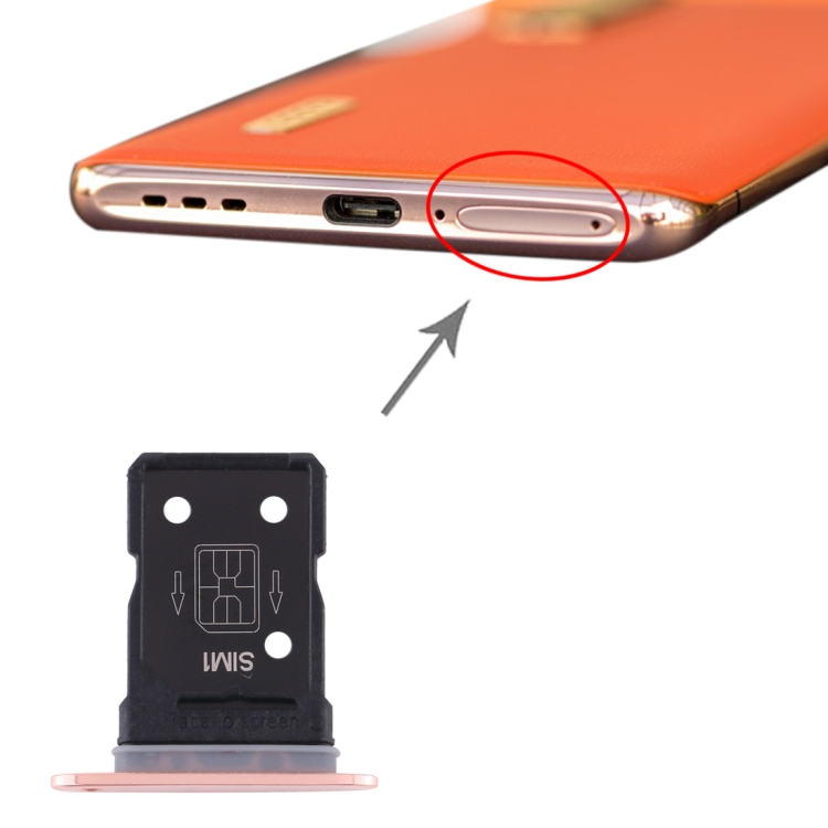 

SIM Card Tray + SIM Card Tray for OPPO Find X2 Pro(Gold)