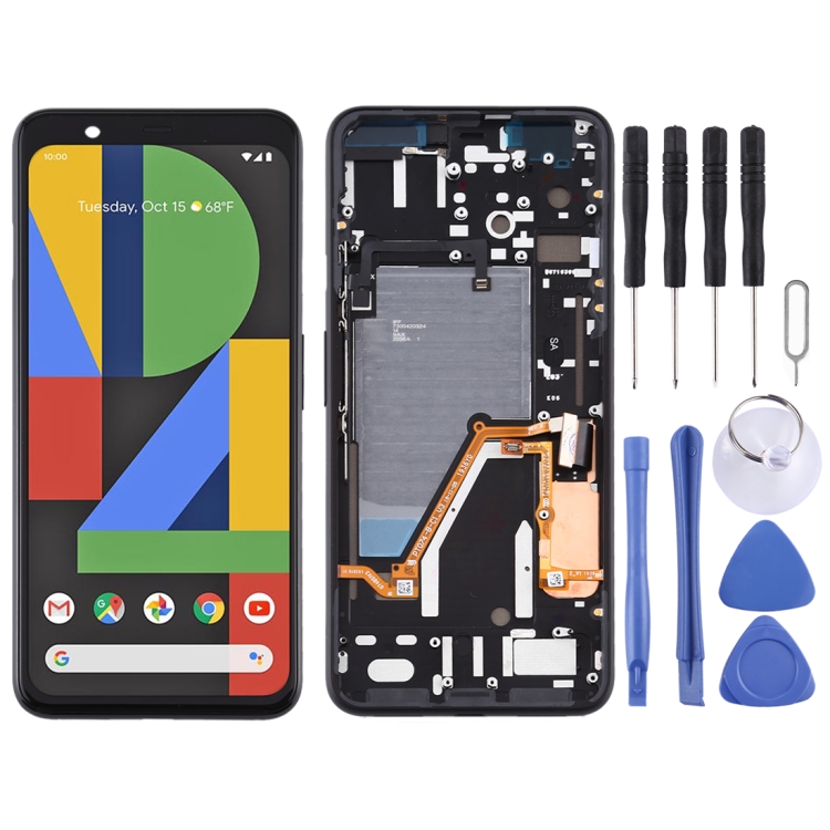 

LCD Screen and Digitizer Full Assembly with Frame for Google Pixel 4XL (Black)