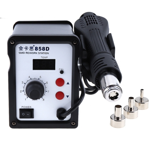

Kaisi K-858D SMD Hot-Air Soldering Station LED Digital Display Support Controllable Temperature for Desoldering + Air Nozzles, US Plug