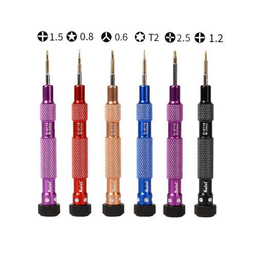 

Kaisi K-8119 6 in 1 Multifunctional Screwdriver Smartphone Screw Open Repair Tools