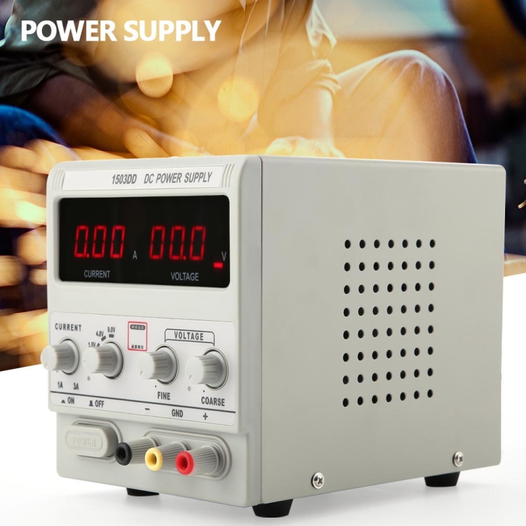 

Kaisi K-1503DD DC Power Supply Adjustable DC Stabilized Digital Power Supply Maintenance Equipment 15V 3A, US Plug