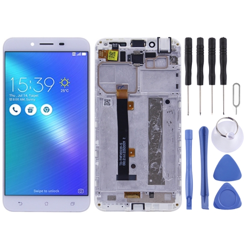 

LCD Screen and Digitizer Full Assembly with Frame for Asus Zenfone 3 Max ZC553KL / X00D (White)