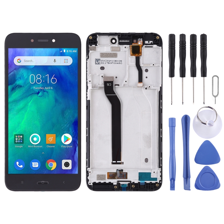 

LCD Screen and Digitizer Full Assembly with Frame for Xiaomi Redmi Go(Black)