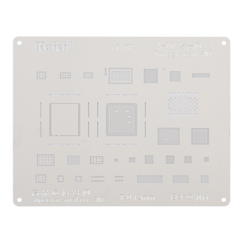 

Kaisi A-10 IC Chip BGA Reballing Stencil Kits Set Tin Plate For iPhone 7 Plus / 7