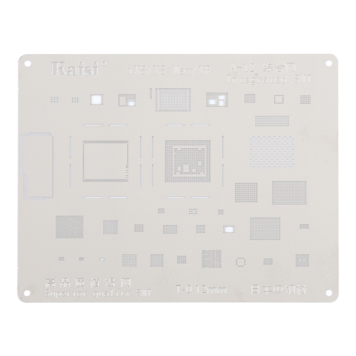 

Kaisi A-12 IC Chip BGA Reballing Stencil Kits Set Tin Plate For iPhone XS Max / XS / XR