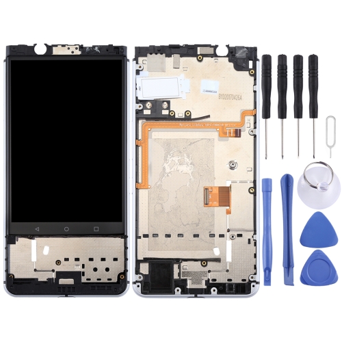 

for BlackBerry Keyone LCD Screen and Digitizer Full Assembly with Frame(Silver)