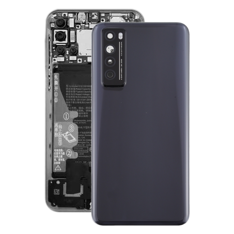 

Original Battery Back Cover With Camera Lens Cover for Huawei Nova 7 5G(Black)