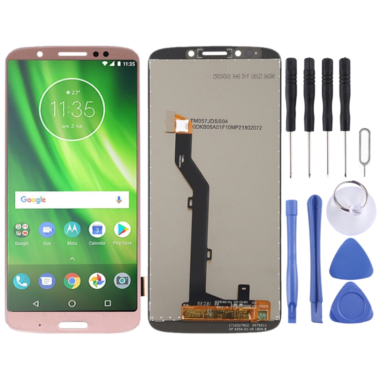 

LCD Screen and Digitizer Full Assembly for Motorola Moto G6 Play (Pink)