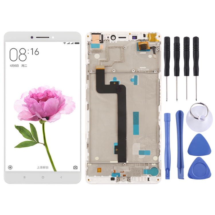 

LCD Screen and Digitizer Full Assembly with Frame for Xiaomi Mi Max(White)