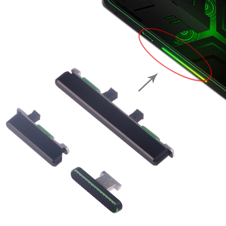 

Side Keys for Xiaomi Black Shark Helo (Black)