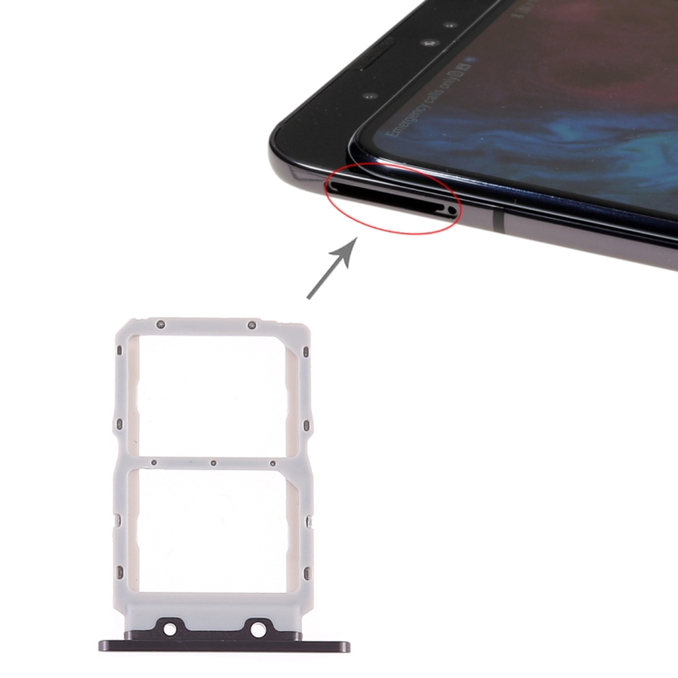 

Original SIM Card Tray + SIM Card Tray for Huawei Honor Magic 2 (Black)