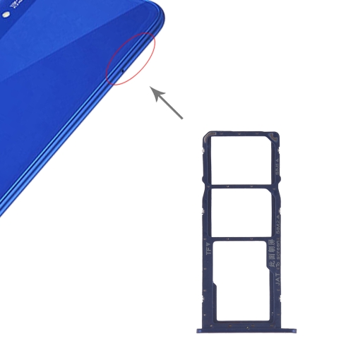 

SIM Card Tray + SIM Card Tray + Micro SD Card for Huawei Honor Play 8A (Blue)