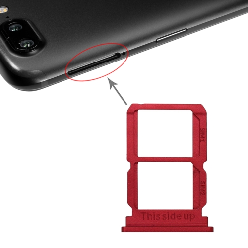 

Red SIM Card Tray + SIM Card Tray for OnePlus 5T A5010