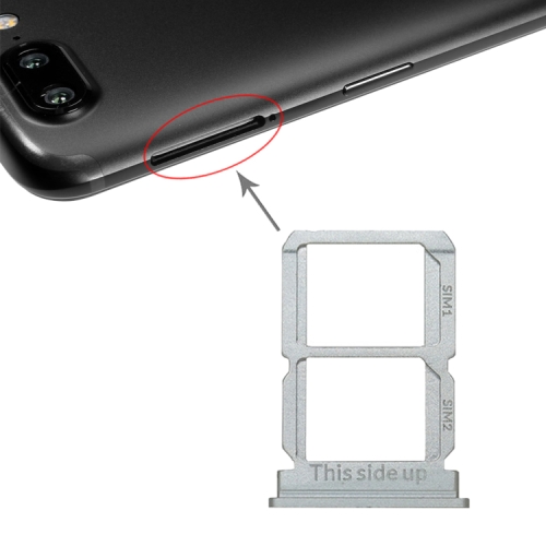

Silver SIM Card Tray + SIM Card Tray for OnePlus 5T A5010