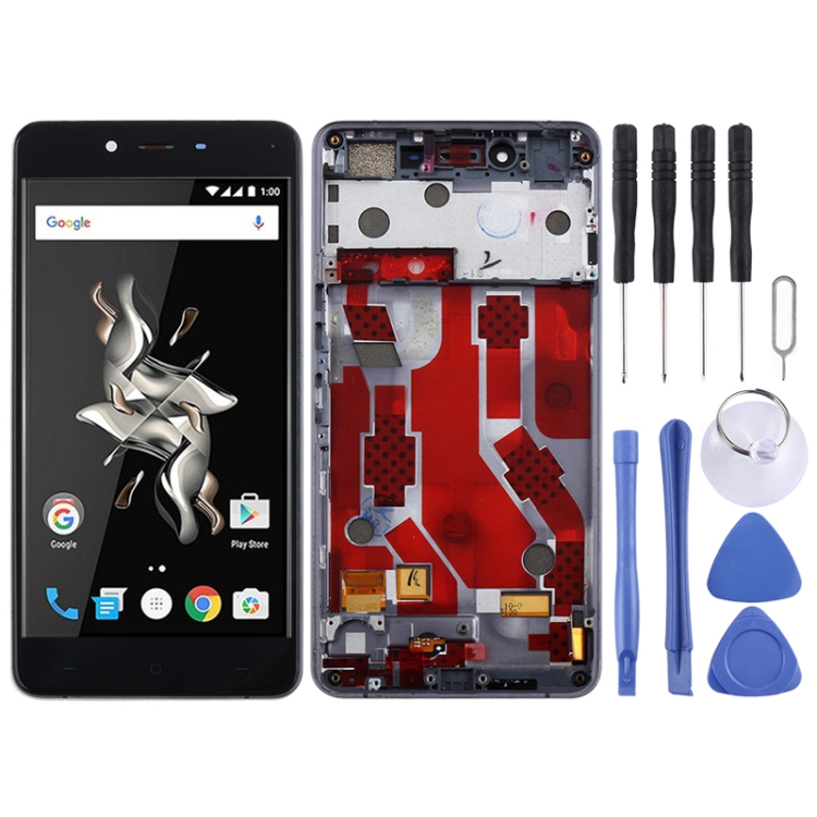 

LCD Screen and Digitizer Full Assembly with Frame for OnePlus X E1003 (Black)