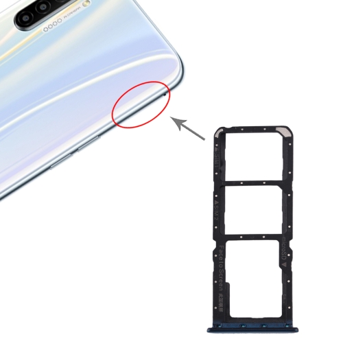 

SIM Card Tray + SIM Card Tray + Micro SD Card Tray for Realme X2(Blue)