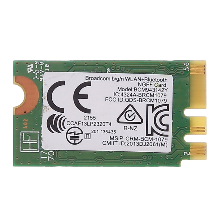 

BCM943142Y M.2 NGFF Wireless 150Mbps 802.11b/g/n Bluetooth 4.0 Network Card