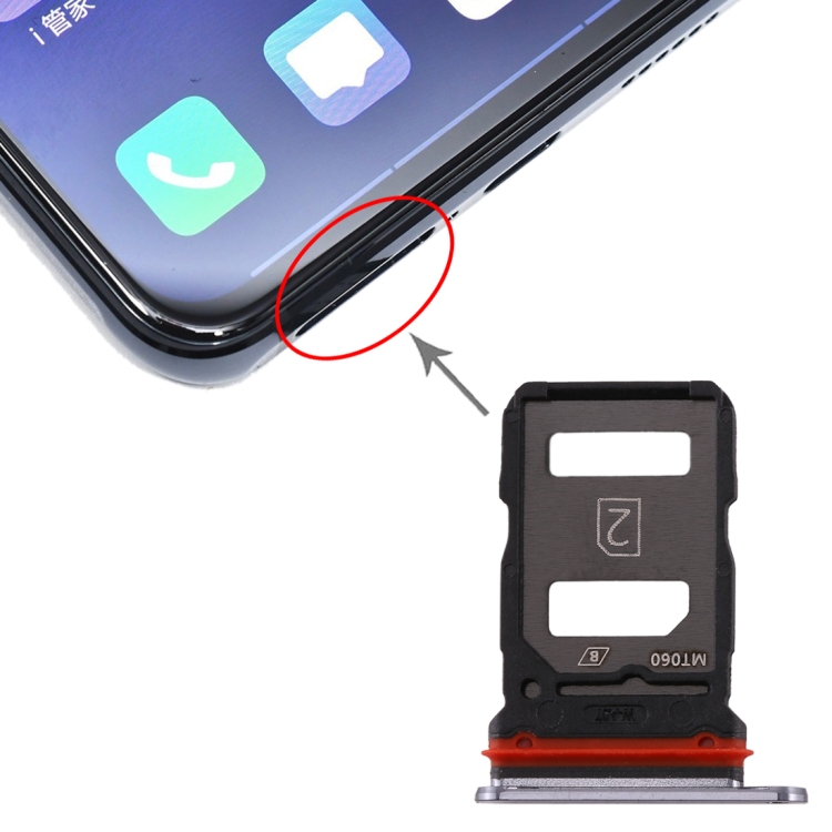 

SIM Card Tray + SIM Card Tray for vivo X30 Pro(Black)