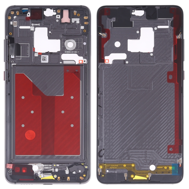 

Front Housing LCD Frame Bezel Plate with Side Keys for Huawei Mate 20(Black)