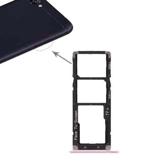 

2 SIM Card Tray + Micro SD Card Tray for Asus ZenFone 4 Max ZC520KL(Rose Gold)