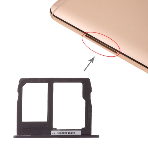 

SIM Card Tray + Micro SD Card Tray for Motorola Moto G5S Plus XT1805 (Black)