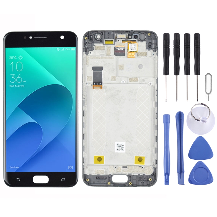 

LCD Screen and Digitizer Full Assembly with Frame for Asus Zenfone 4 Selfie ZB553KL X00LD X00LDA (Black)