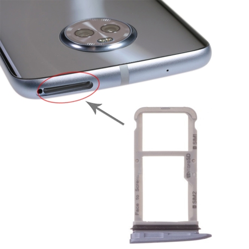 

SIM Card Tray + SIM Card Tray / Micro SD Card Tray for Motorola Moto X4 (Blue)