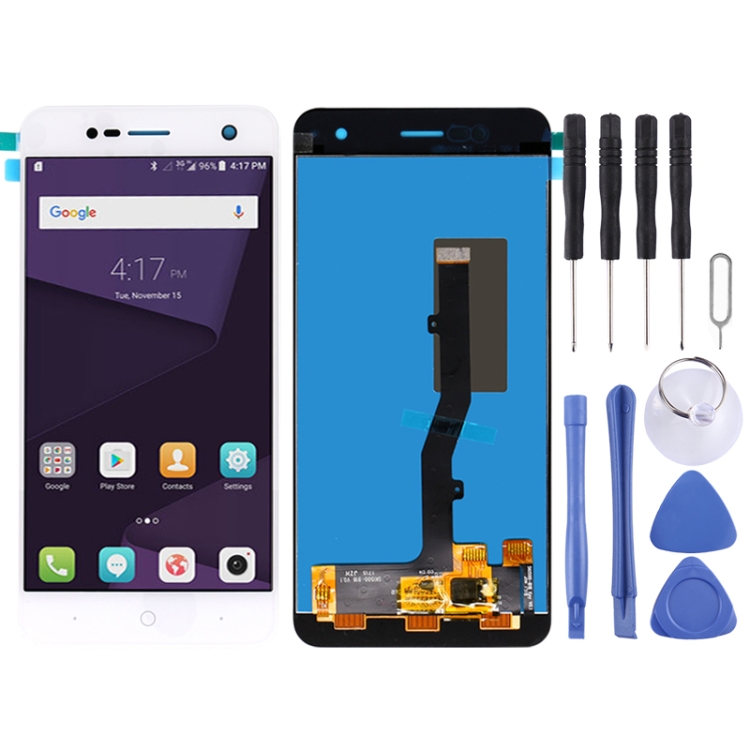 

LCD Screen and Digitizer Full Assembly for ZTE Blade V8 Mini (White)
