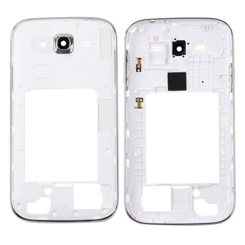 

Middle Frame Bezel / Back Plate Housing Camera Lens Panel for Galaxy Grand Neo Plus / i9060i (Single Card Version)(White)