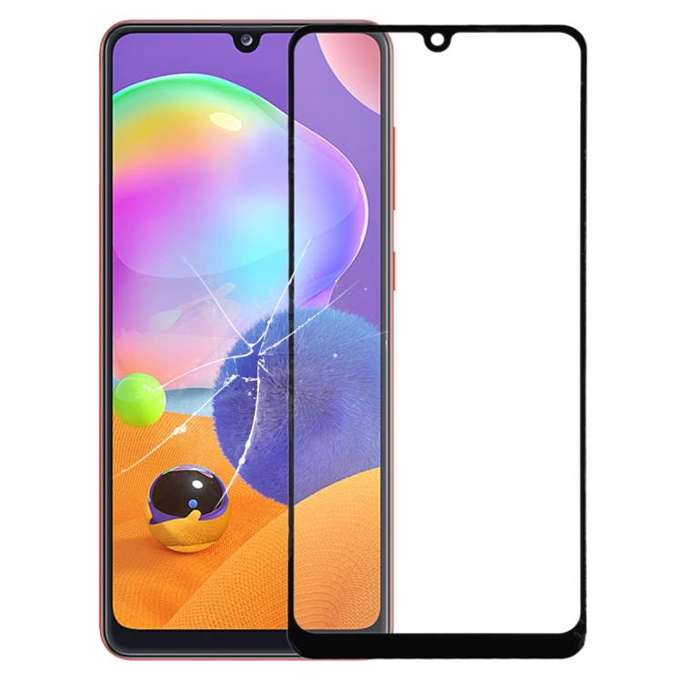 

Front Screen Outer Glass Lens for Samsung Galaxy A31 (Black)