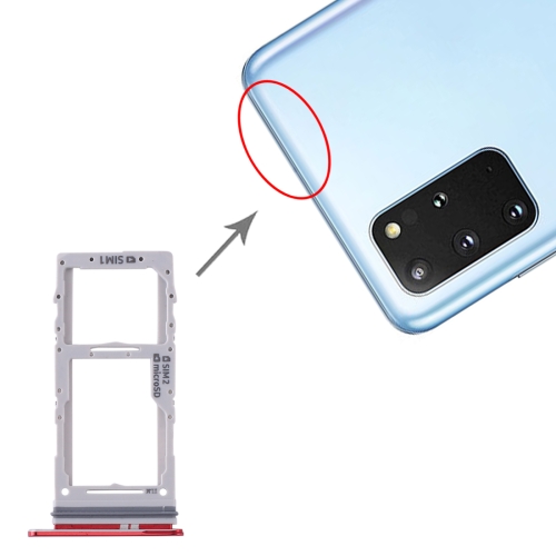 

SIM Card Tray + SIM Card Tray / Micro SD Card Tray for Samsung Galaxy S20+ / Galaxy S20 Ultra (Red)