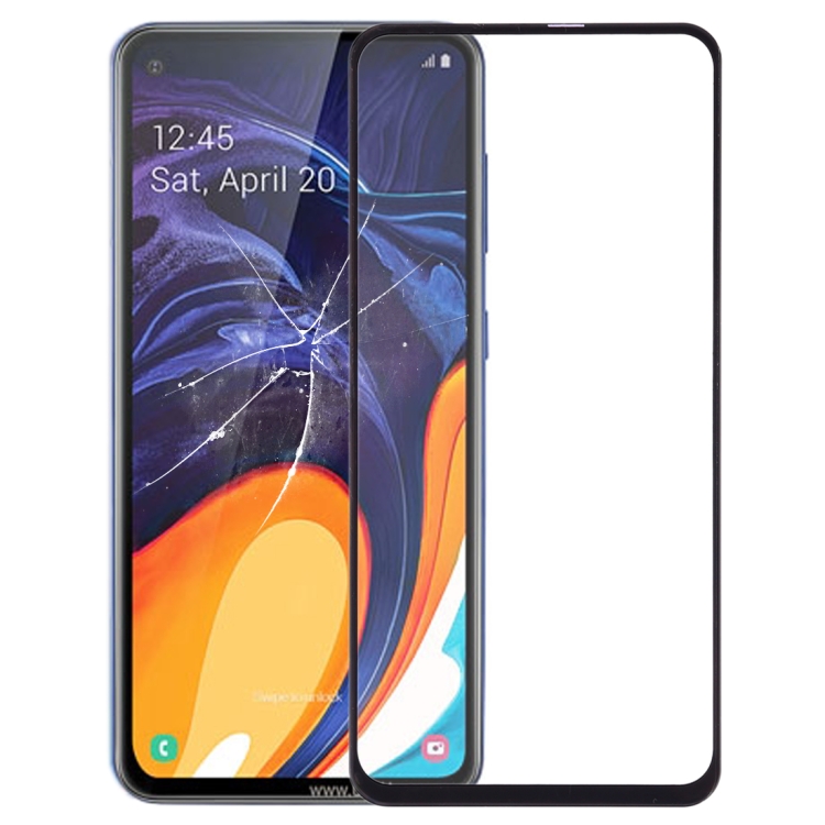 

Front Screen Outer Glass Lens for Galaxy A60 (Black)