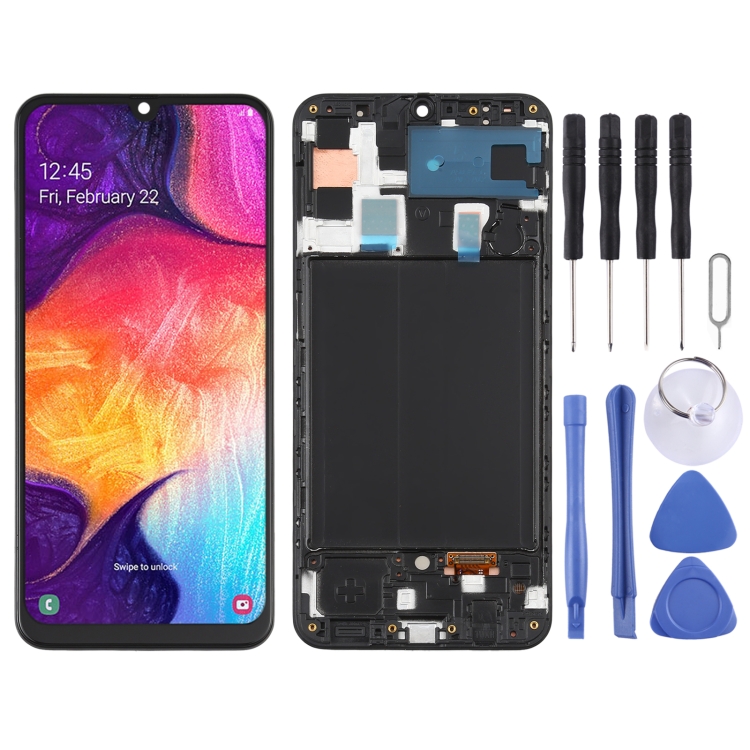

LCD Screen and Digitizer Full Assembly for Galaxy A50(Black)