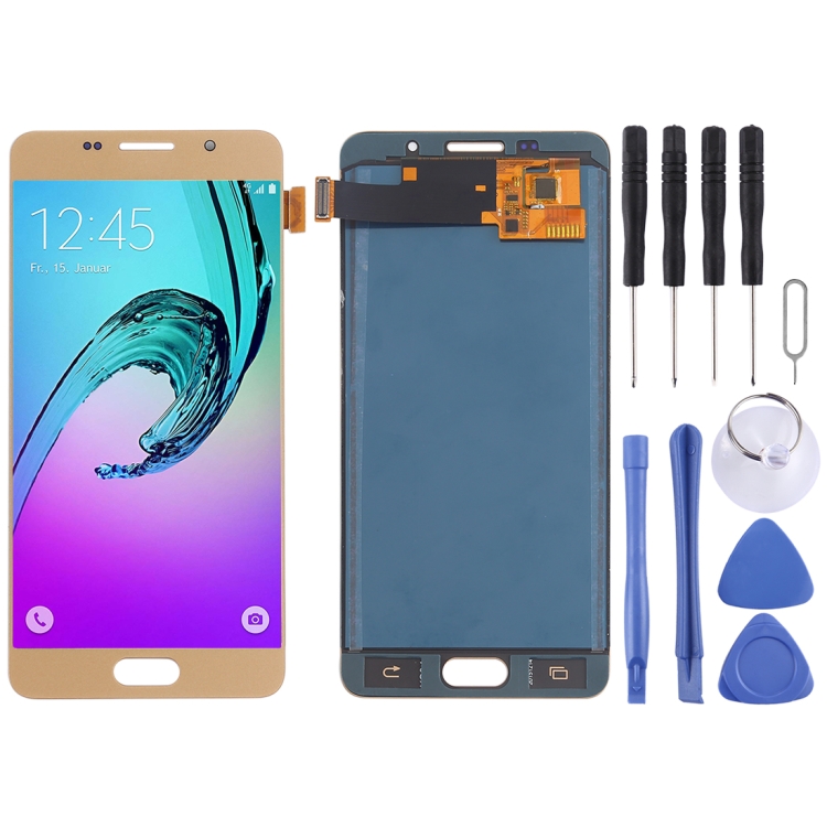 

LCD Screen and Digitizer Full Assembly (TFT Material) for Galaxy A5 (2016) / A510(Gold)