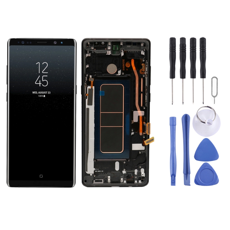 

LCD Screen and Digitizer Full Assembly with Frame for Galaxy Note 8 (Black)