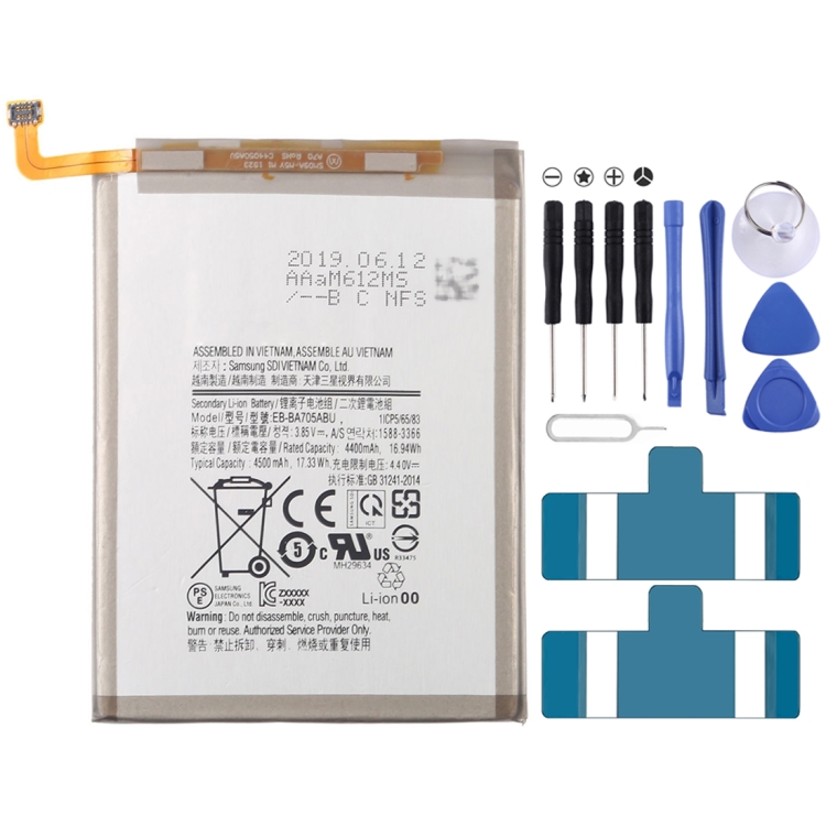 

4400mAh Mobile Phone Replacement Battery for Galaxy A70