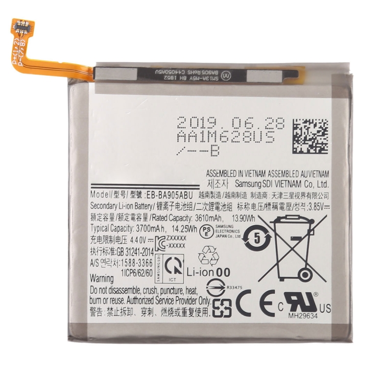 

3610mAh Mobile Phone Replacement Battery for Galaxy A90