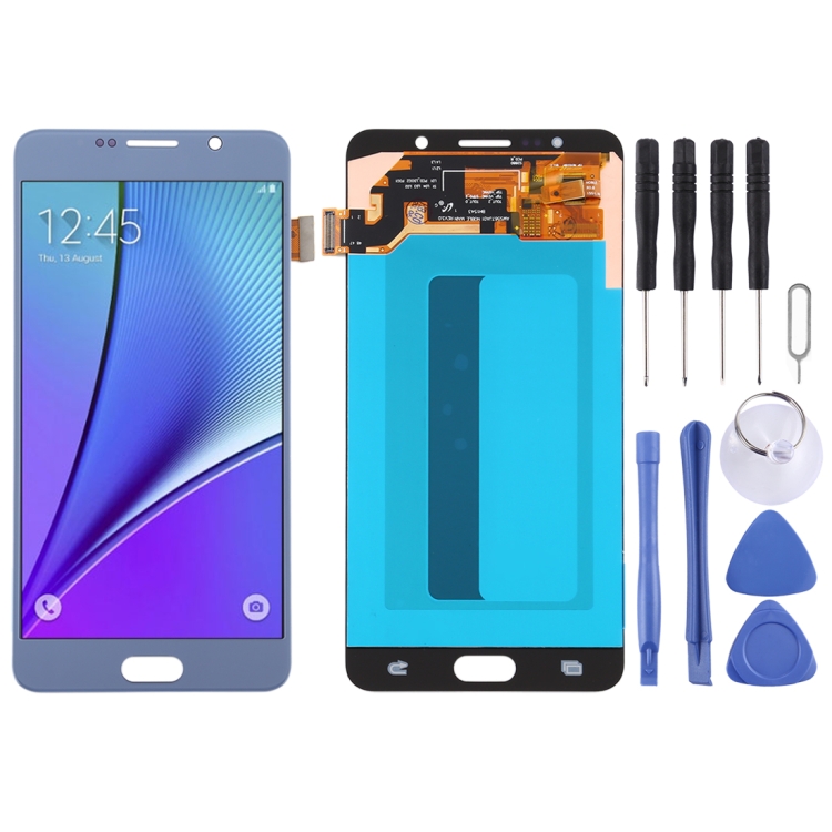 

OLED Material LCD Screen and Digitizer Full Assembly for Samsung Galaxy Note 5(Baby Blue)