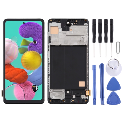 Sunsky Tft Material Lcd Screen And Digitizer Full Assembly With Frame For Samsung Galaxy A51 Black