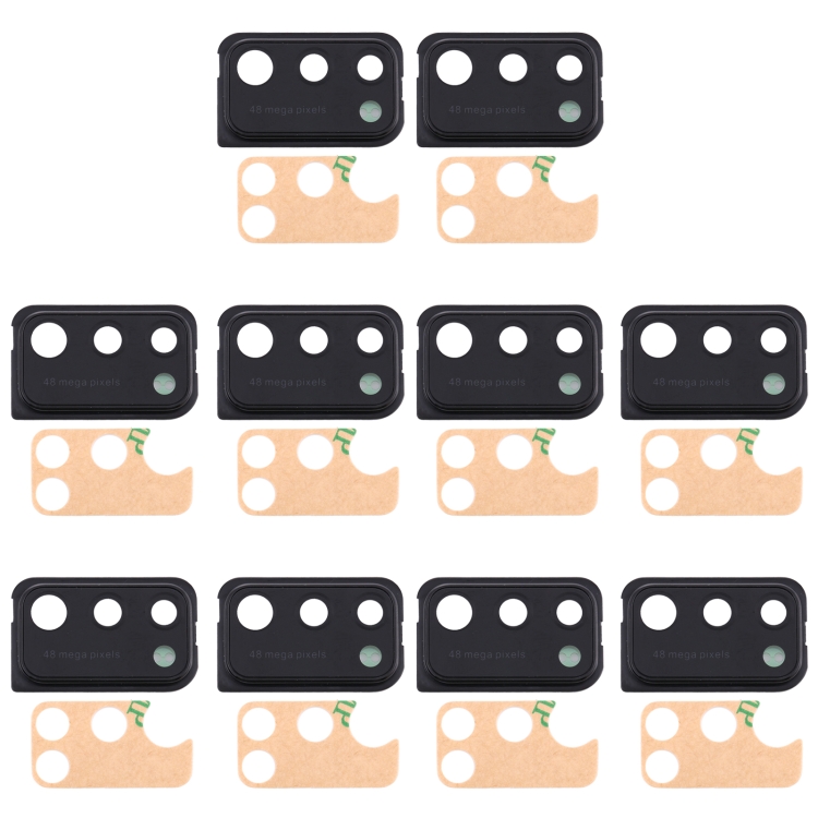 

10 PCS Camera Lens Cover for Samsung Galaxy A41 (Black)