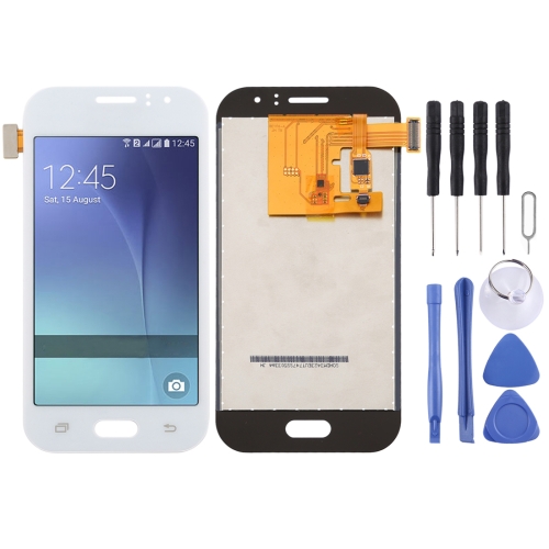 

TFT Material LCD Screen and Digitizer Full Assembly for Galaxy J1 Ace / J110 / J110M / J110F / J110G / J110L(White)