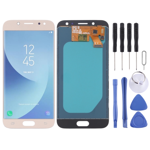 LCD Screen and Digitizer Full Assembly (TFT Material ) for Galaxy J5 (2017), J530F/DS, J530Y/DS(Gold)