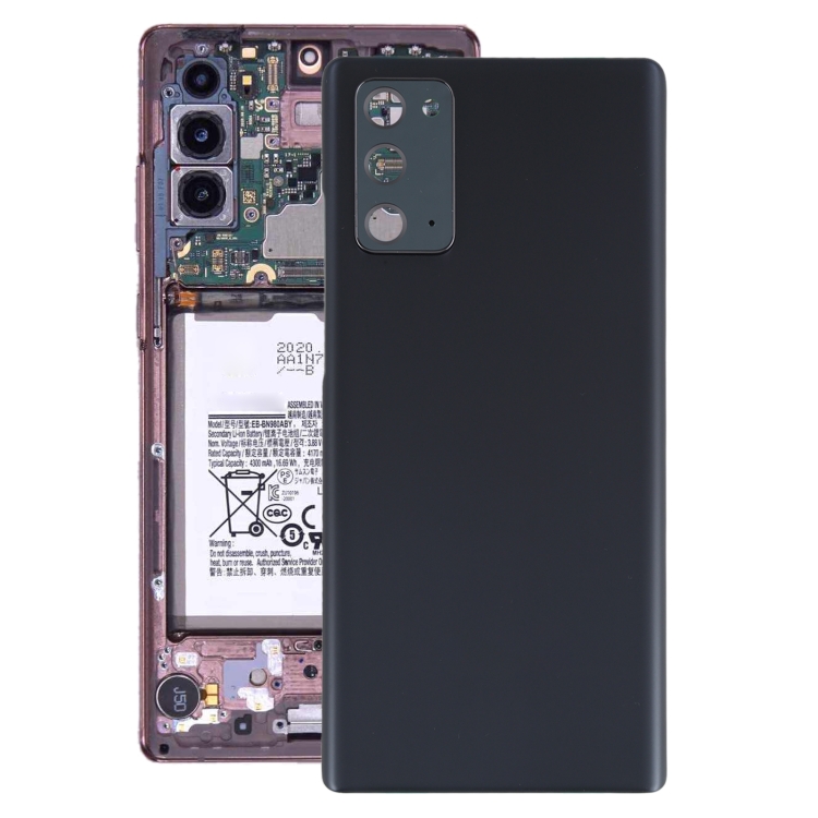

Battery Back Cover with Camera Lens Cover for Samsung Galaxy Note20(Black)