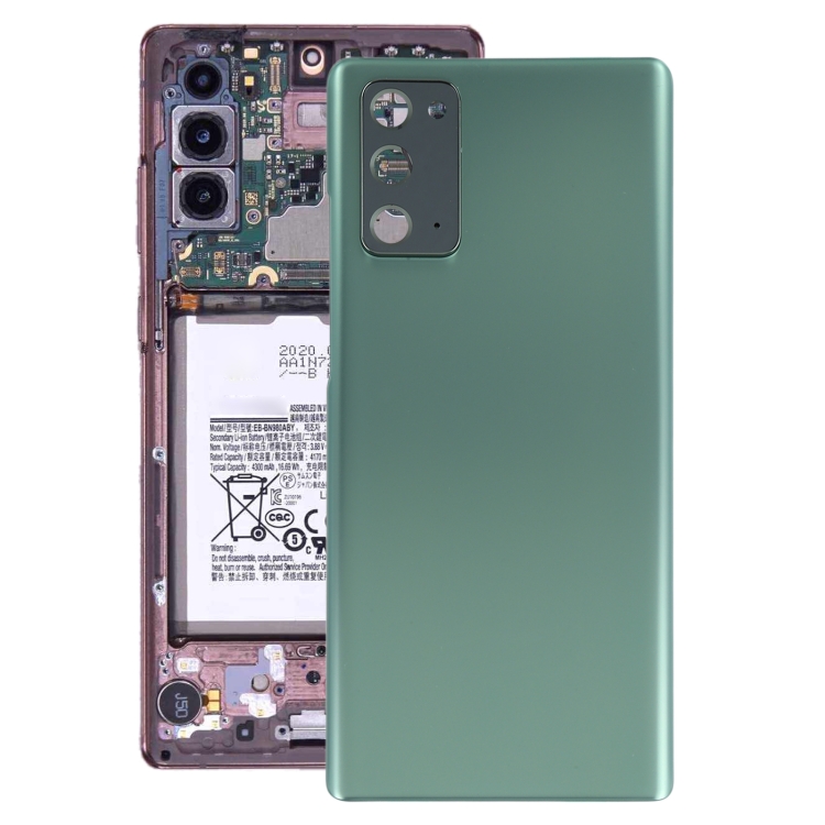 

Battery Back Cover with Camera Lens Cover for Samsung Galaxy Note20(Green)
