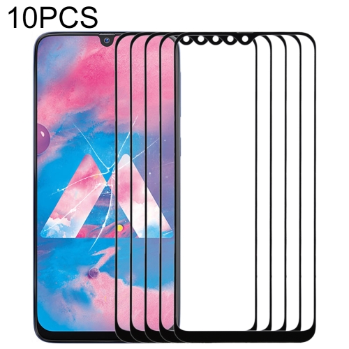 

10 PCS Front Screen Outer Glass Lens for Samsung Galaxy A40s (Black)