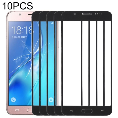 

10 PCS Front Screen Outer Glass Lens for Samsung Galaxy J5 (2016) / J510FN / J510F / J510G / J510Y / J510M(Black)