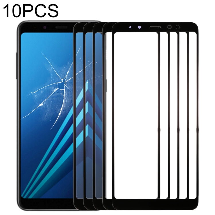 

10 PCS Front Screen Outer Glass Lens for Samsung Galaxy A8 (2018)